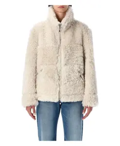 Двусторонняя куртка-бомбер из искусственного меха Urbancode, белый