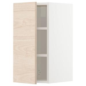 Настенный шкаф с полкой, белый/светлый пепельный оттенок Аскерсунда, 30x60 см IKEA Metod