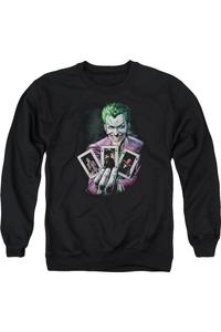 Толстовка Batman 3 Of A Kind для взрослых с круглым вырезом Gildan, черный