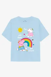 Футболка «Радужные друзья» Peppa Pig, синий