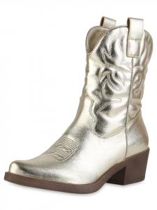 Ботильоны VAN HILL Cowboy Boots Chloe, цвет gold pu