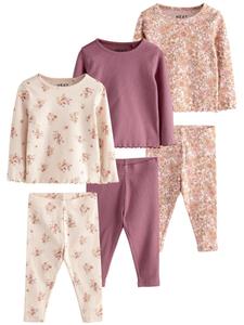 Набор Next, светло-бежевый/фиолетовый/цикламеновый