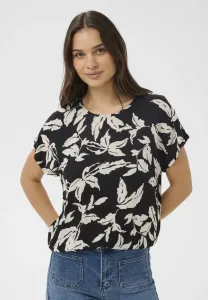 Янтарная блузка vilia Kaffe, Black Chalk Leaves