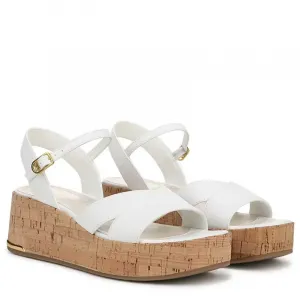 Женские белые босоножки Franco Sarto Tilden с ремешком на щиколотке и танкеткой GAL8 Franco, белый