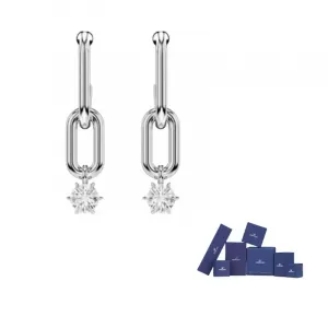 Кристальные серьги Constella с цепным звеном Swarovski