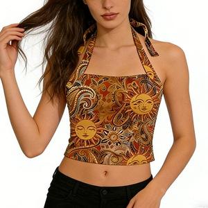 Женский топ-бюстье с запахом и принтом Clearflower