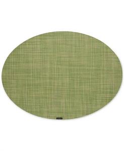 Мини-плетеная овальная подставка для столовых приборов Chilewich, зеленый