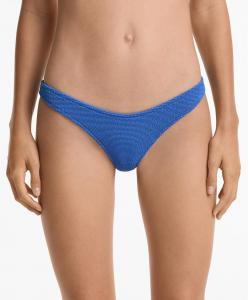 Бразильские трусы-бикини с U-образным вырезом и складками Oysho, цвет Cobalt