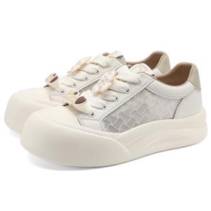 D:FUSE SCANDINAVIA D FUSE SCANDINAVIA Женские противоскользящие, износостойкие, легкие низкие скейтерские кроссовки Бежевый/Кофе, цвет Beige/Coffee