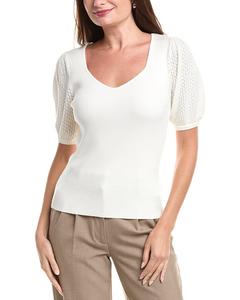 Эли Тахари Свитер Пайпер Elie Tahari, белый