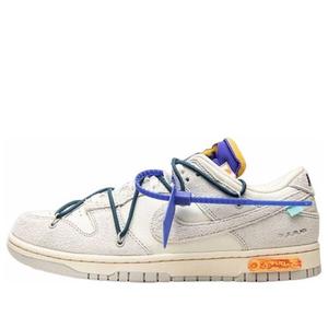 Кроссовки x off white dunk low Nike, серый