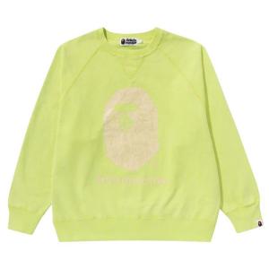 Свитер BAPE A Bathing Ape Overdye Relaxed Fit Crewneck, Yellow