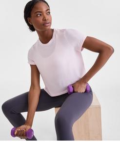 Женская трикотажная футболка с коротким рукавом и круглым вырезом ID Ideology, Light Berry