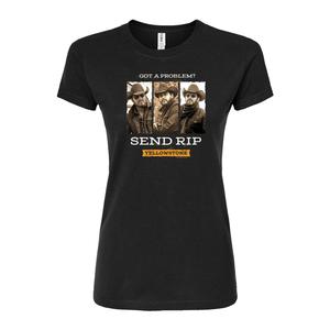 Облегающая футболка Juniors' Yellowstone Issue RIP Licensed Character, черный