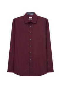Рубашка делового кроя Slim Fit SEIDENSTICKER  X-Slim, темно-красный
