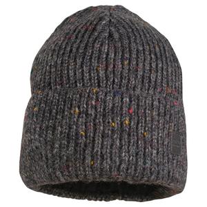Шапочка Girl-Beanie из трикотажной пряжи с подкладкой и отворотом Maximo, Carbon Melange