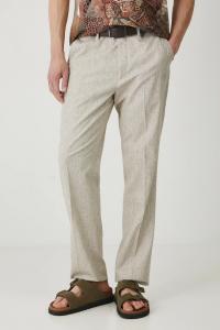 Брюки с добавлением льна Medicine, коричневый