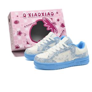 Износостойкие легкие низкие кроссовки для скейтбординга Coverage унисекс Circle small, Sky Blue