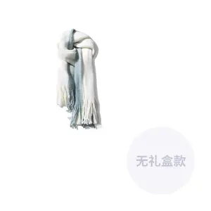 Вязаный шарф унисекс, White & Green