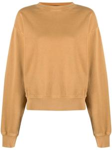 Ksubi толстовка с круглым вырезом в рубчик, оранжевый