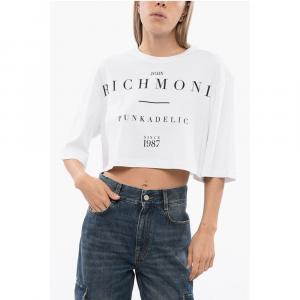 Укороченная футболка GENYA свободного кроя John Richmond, White