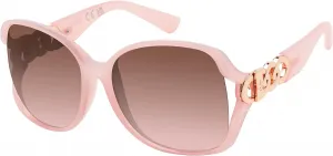 Женские солнцезащитные очки Jessica Simpson J5686 увеличенного квадратного размера с защитой от УФ-излучения UV400, Rose