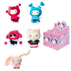 MINISO Sanrio Characters Pop Star Collection виниловый плюшевый шарм мистери бокс сингл мистери бокс/полный бокс 4 шт