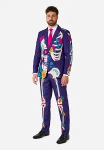 Костюм сахарного черепа Suitmeister, Purple