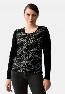 Блуза MIT KETTENDRUCK Alba Moda, черный