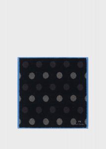 Контрастный точечный платок-полотенце