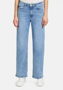 Прямые джинсы с завышенной талией и принтом bein Betty & Co, Light Blue Denim