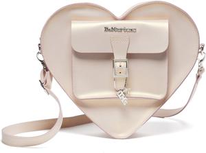 Dr. Martens прозрачный рюкзак в форме сердца, Powder Pink+Gold Shift