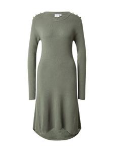 Вязаное платье VILA Knitted dress, темно-зеленый