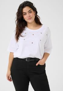 Футболка с принтом KCCLIO Kaffe Curve, белый