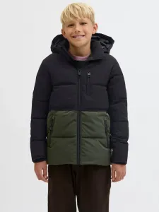 Зимняя пуховая куртка jjeowen Jack & Jones Junior, Rosin/Black Blocking