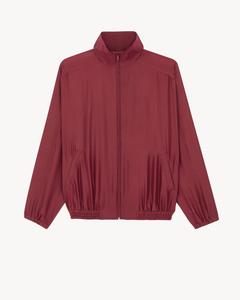 Жакет из шелка хаботай SAINT LAURENT, бордовый