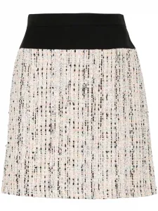 Юбка мини Hybrid Tweed Alexander McQueen, нейтральный