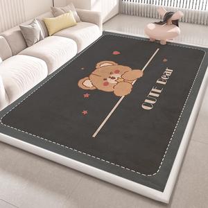 Budis Ковер 100х200 см для гостиной/детской, утепленный, плюшевый, с противоскользящим покрытием, звукоизолирующий