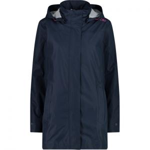 Женская куртка с капюшоном и пуговицами от дождя CMP, синий