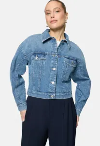 Джинсовая куртка mit überschnittenen ärmeln Zero, Middle Blue Denim