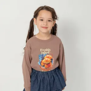 Футболка с длинными рукавами с различными графическими принтами Branshes, цвет 64: Brown