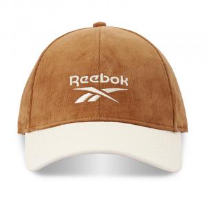 Reebok Хлопковая бейсболка унисекс светло-коричневый/темно-синий/бордовый, Light Coffee