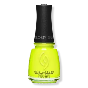 Лак для ногтей Mega Pigment, кремовые теплые тона China Glaze, Tropic Like It's Hot (neon yellow-green)