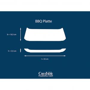 Сервировочная тарелка Nature Collection, сервировочный набор, 33x16,5 см Creatable, зеленый