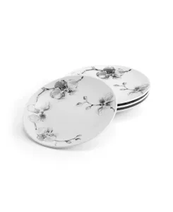 Набор тарелок с черной орхидеей, 4 предмета Michael Aram, gunmetal