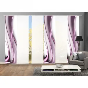 ИДЕИ ДЛЯ ДОМАШНЕЙ ЖИЗНИ Раздвижная штора «ОНДАР», (6 шт.), ВxШ: 245x60, включая монтажные принадлежности Home Wohnideen, цвет beere