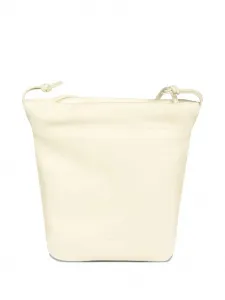 Кожаная сумка-ведро с завязкой Il Bisonte, нейтральный