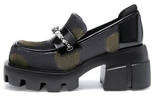 MIO Лоферы женские черные | серые/черные с золотом, цвет Gray/Black Gold