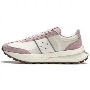 Li-Ning Cushioning Slip Resistant Low top Casual Running Shoes Unisex Beige Pink