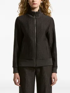 Толстовка на молнии с логотипом Peserico, коричневый